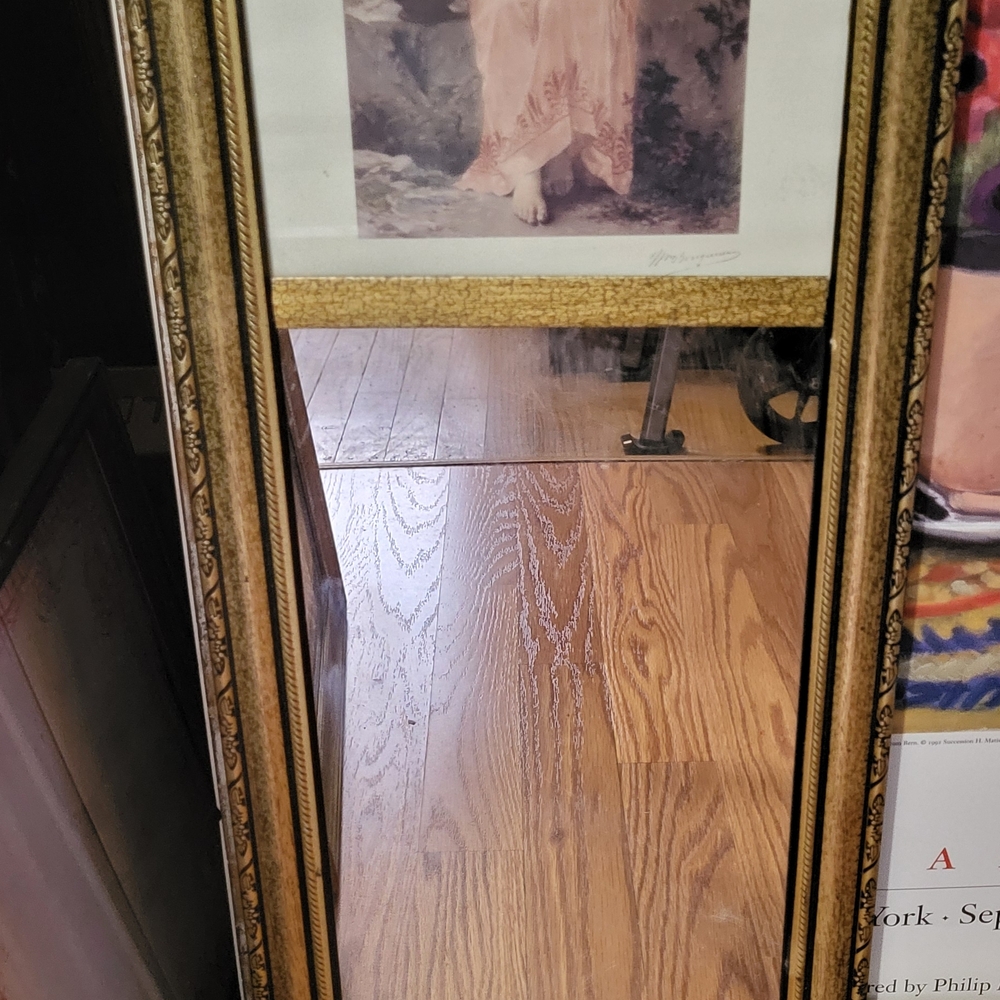 Vintage Gold Framed Wall Mirror
